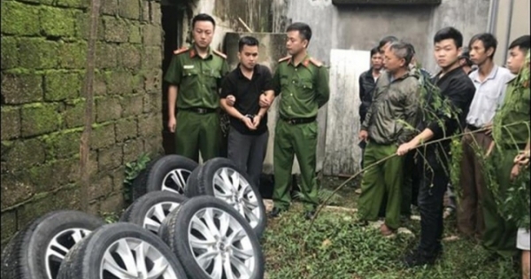 "Tác giả" hàng loạt vụ kê gạch trộm bánh ô tô tại Nghệ An