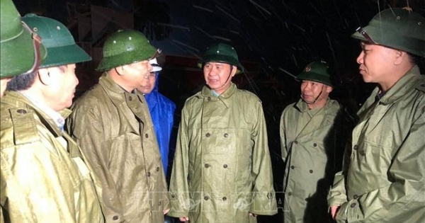 Đoàn công tác Trung ương kiểm tra phòng, chống bão số 13 tại Quảng Trị