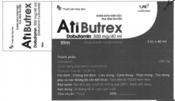 Thu hồi thuốc Atibutrex do Công ty cổ phần dược phẩm An Thiên sản xuất