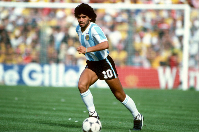 Diego Maradona tại World Cup 1982.