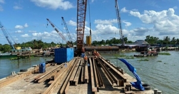 Cầu Mỹ Thuận 2 đang thi công vượt tiến độ