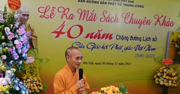 Ra mắt sách chuyên khảo lịch sử 40 năm Phật giáo Việt Nam “Hộ quốc an dân”