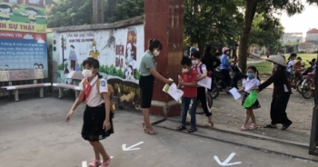 Học sinh tại huyện Lạng Giang (Bắc Giang) dừng học trực tiếp