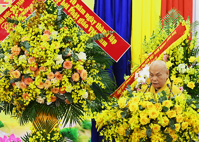 Hòa thượng Thích Thiện Nhơn, Chủ tịch HĐTS Giáo hội Phật giáo Việt Nam.