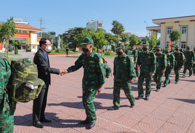 50 cán bộ, chiến sỹ lên đường nhận nhiệm vụ tại tỉnh An Giang.