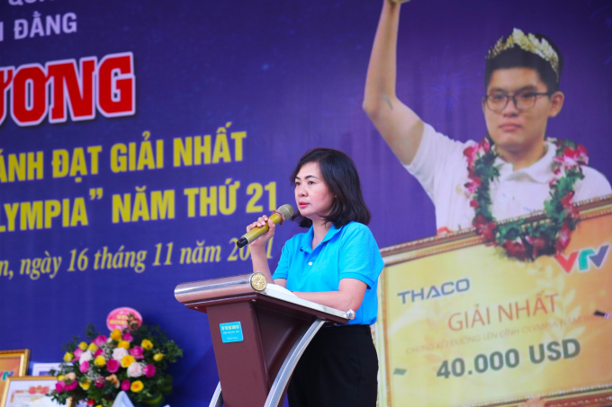 Cô giáo Bùi Thị Hải Yến, hiệu trưởng trường THPT Bạch Đằng chia sẻ:
