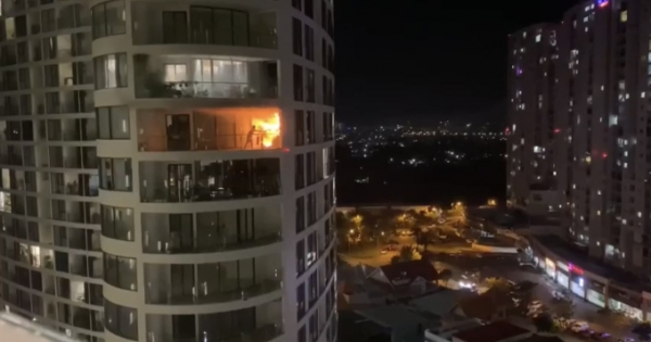Bà Rịa - Vũng Tàu: Cháy tại căn hộ tầng 17 chung cư Gateway