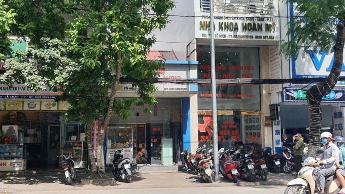 Khu vực nhà số 216 Tô Hiệu, phường Trại Cau, quận Lê Chân.