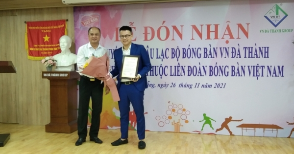 Thành lập Câu lạc bộ bóng bàn chuyên nghiệp VN Đà Thành tại Đà Nẵng