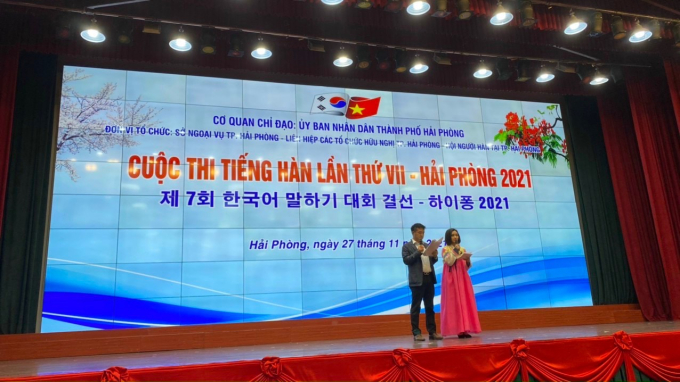 Chung kết cuộc thi tiếng Hàn lần thứ VII - Hải Phòng 2021 với chủ đề “Hợp tác Việt Nam – Hàn Quốc, chung tay vượt qua đại dịch Covid-19”.
