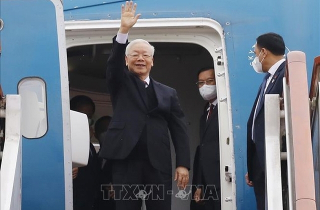 Tổng Bí thư Nguyễn Phú Trọng đến Bắc Kinh, bắt đầu chuyến thăm chính thức nước CHND Trung Hoa