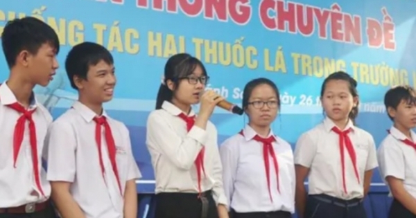 Khánh Hòa: Chương trình phòng, chống tác hại thuốc lá tuyên truyền tại các trường học