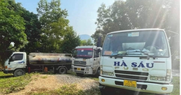 Nghệ An:Phát hiện cơ sở tái chế dầu thải không phép trong rừng ở huyện Tân Kỳ