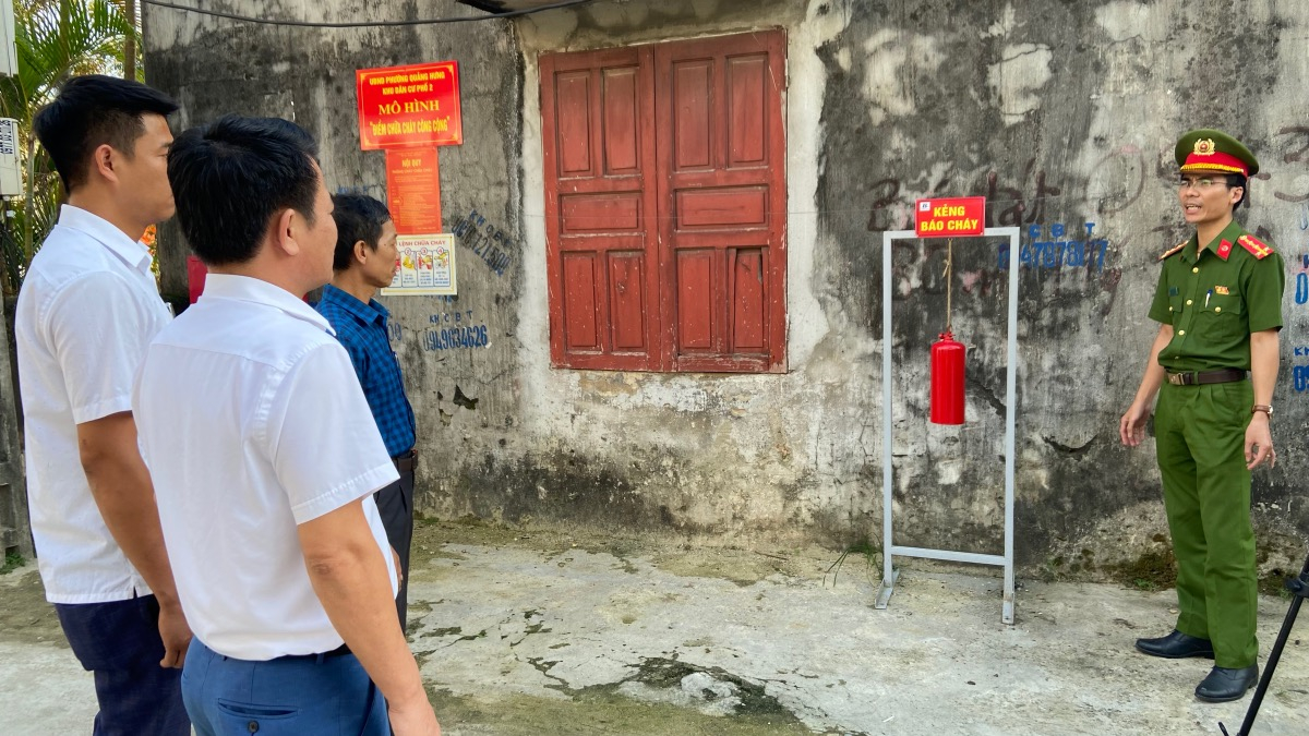 Điểm chữa cháy công cộng tại Khu dân cư Phố 2, phường Quảng Hương, TP.Thanh Hoá.