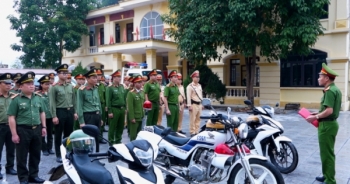 Hà Giang: Công an huyện Yên Minh ra quân bảo đảm trật tự ATGT