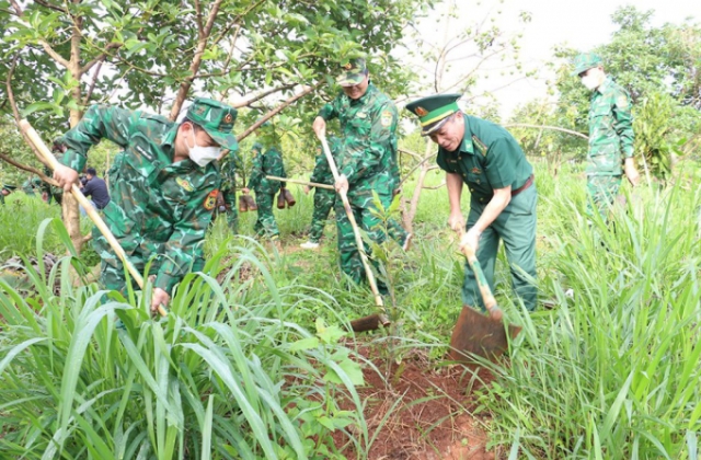 Bộ đội Biên phòng Đắk Nông phát động tết trồng cây