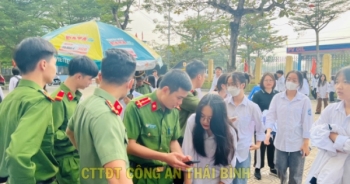 Đoàn Thanh niên Công an tỉnh Thái Bình tuyên truyền pháp luật cho học sinh