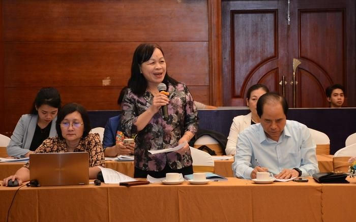 TS Nguyễn Thị Mai Hoa, Phó Chủ nhiệm Ủy ban Văn hóa, Giáo dục của Quốc hội, phát biểu tại Hội thảo.