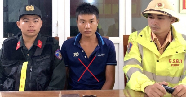 Cảnh sát giao thông Nghệ An kịp thời bắt giữ đối tượng giết người trên đường bỏ trốn