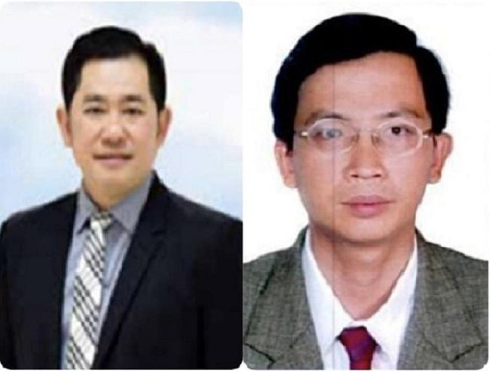 Bị can Chiêm Minh Dũng (trái) và Nguyễn Lâm Anh Vũ. Ảnh: BCA
