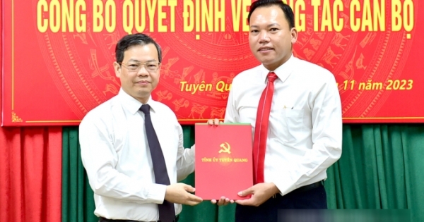 Ông Trần Viết Cương được điều động làm Phó Bí thư Thành ủy Tuyên Quang
