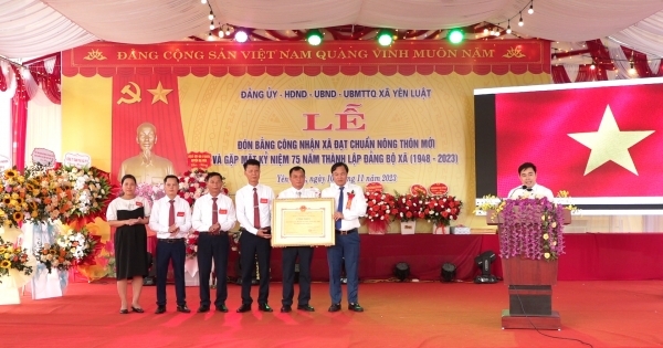 Phú Thọ: Xã Yên Luật đón chuẩn nông thôn mới nhân dịp kỷ niệm 75 năm thành lập Đảng bộ xã
