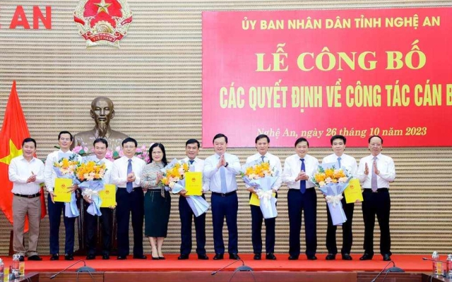 Chủ tịch UBND huyện Con Cuông giữ chức Giám đốc Sở Xây dựng Nghệ An