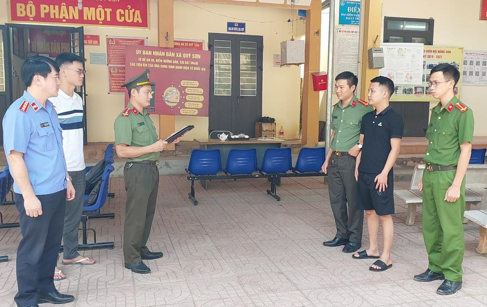 Cơ quan công an đã thực hiện lệnh bắt tạm giam với bị can Trần Bình Giang.