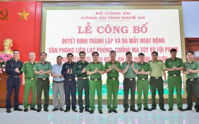 Ra mắt Văn phòng liên lạc phòng, chống ma tuý và tội phạm qua biên giới tại huyện Kỳ Sơn