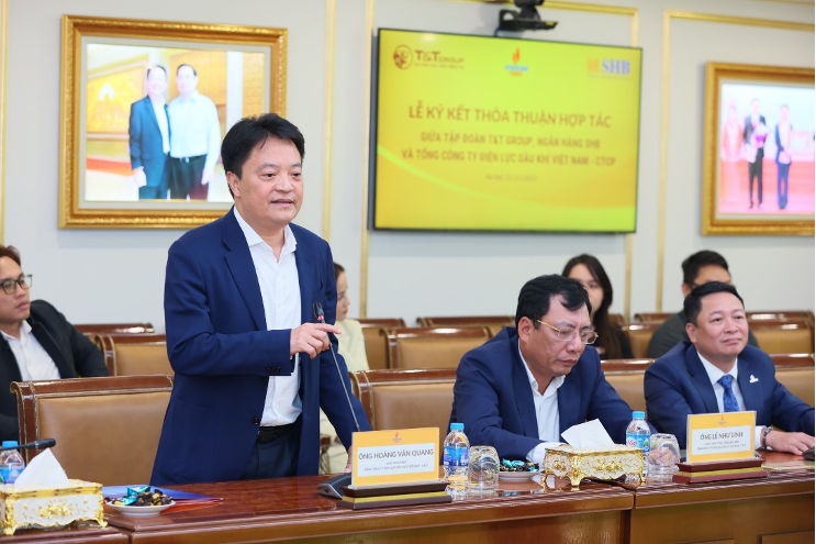 Chủ tịch PV Power Hoàng Văn Quang đánh giá cao hợp tác với T&amp;amp;T Group và SHB
