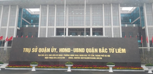 Khu liên cơ các cơ quan tại trụ sở UBND quận Bắ Từ Liêm.