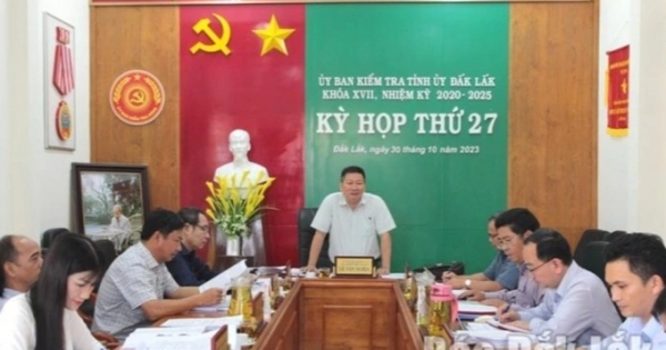 UBKT Tỉnh ủy Đắk Lắk thi hành kỷ luật nhiều cán bộ vi phạm