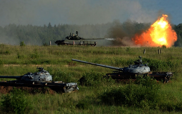 Xe tăng T-90 của Nga. (Ảnh: Getty Image)