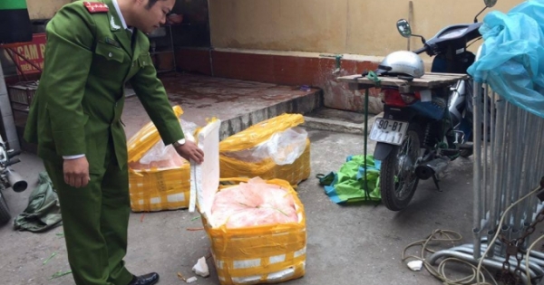 Hà Nội: Bắt giữ 150kg nầm lợn không rõ nguồn gốc