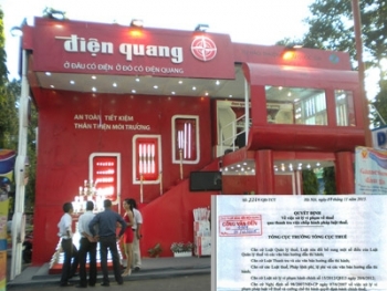 Bóng đèn Điện Quang bị truy thu, phạt thuế hơn 548 triệu đồng