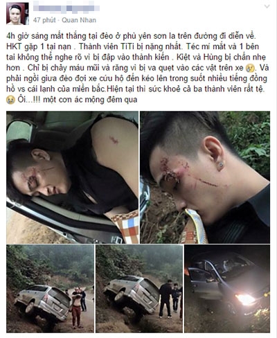 H&igrave;nh ảnh ghi lại hiện trường vụ tai nạn tại Sơn La. Nguồn: Otofun.net.