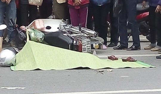 Hưng Yên: Đi chợ về bị xe container đâm, một phụ nữ tử vong