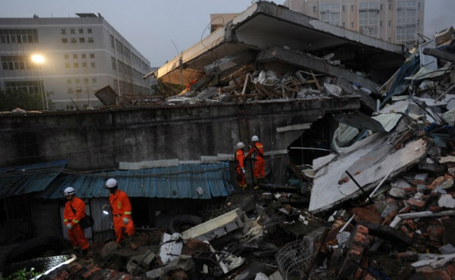 Hiện trường đổ n&aacute;t sau vụ lở đất. (Ảnh:AFP)