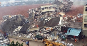 Hiện trường lở núi kinh hoàng tại Trung Quốc, 33 tòa nhà bị vùi lấp