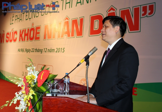 GS TS Nguyễn Thanh Long,&nbsp;Thứ trưởng Bộ Y tế l&agrave; trưởng ban tổ chức cuộc thi. (Ảnh: Đức Bi&ecirc;n)