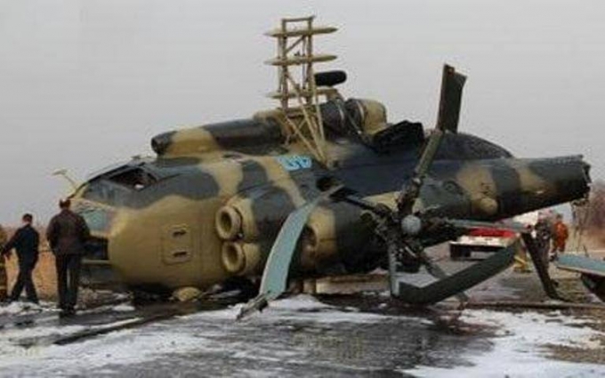 Trực thăng Mi-8 bị rơi tại khu vực ngoại &ocirc; Ulan Bator (Ảnh:asiarussia.ru)