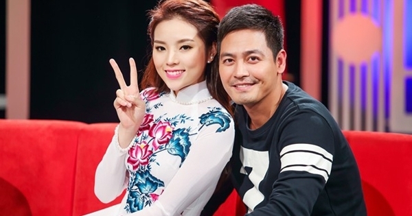 Hoa hậu Kỳ Duyên khoe sắc rạng rỡ bên MC Phan Anh