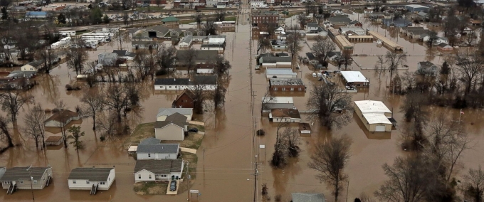Lũ lụt nghi&ecirc;m trọng tại Mỹ. (Ảnh: AP)