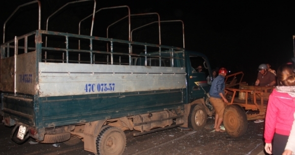 Đắk Lắk: Xe tải tông liên hoàn, 3 người nguy kịch