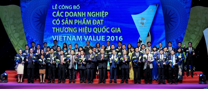 Thương hiệu quốc gia Việt Nam 2016 vinh danh 88 doanh nghiệp ti&ecirc;u biểu