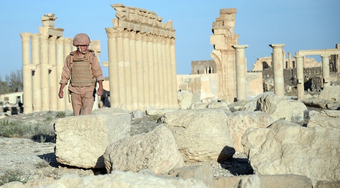 Th&agrave;nh phố cổ Palmyra c&oacute; vai tr&ograve; chiến lược quan trọng với IS bởi đ&acirc;y l&agrave;&nbsp;một cửa ng&otilde; đi v&agrave;o tỉnh Raqqa, đại bản doanh của tổ chức n&agrave;y ở Syria. (Ảnh: Sputnik)
