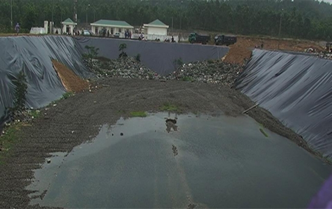 Khu vực ch&ocirc;n lấp 275 tấn hải sản nhiễm độc thuộc x&atilde; Hồng Lộc, huyện Lộc H&agrave;, H&agrave; Tĩnh.