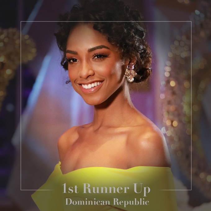 Danh hiệu &Aacute; hậu 1 thuộc về Hoa hậu của Cộng h&ograve;a Dominica. (Ảnh: Miss World)