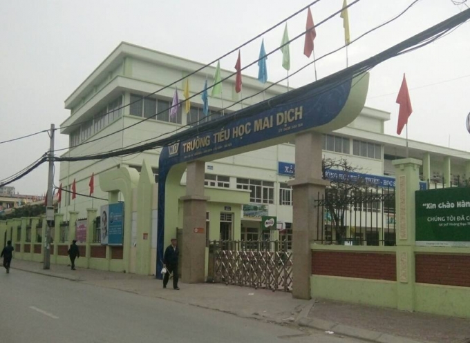 Trường Tiểu học Mai Dịch, Cầu Giấy, H&agrave; Nội. Ảnh: Thu Thủy