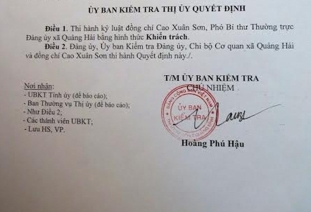 Quảng Bình: Phó Bí thư Đảng ủy xã bị tố khai man bằng cấp